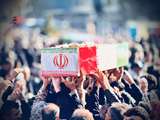 تشییع شش شهید خوش‌نام دوران دفاع مقدس در همدان